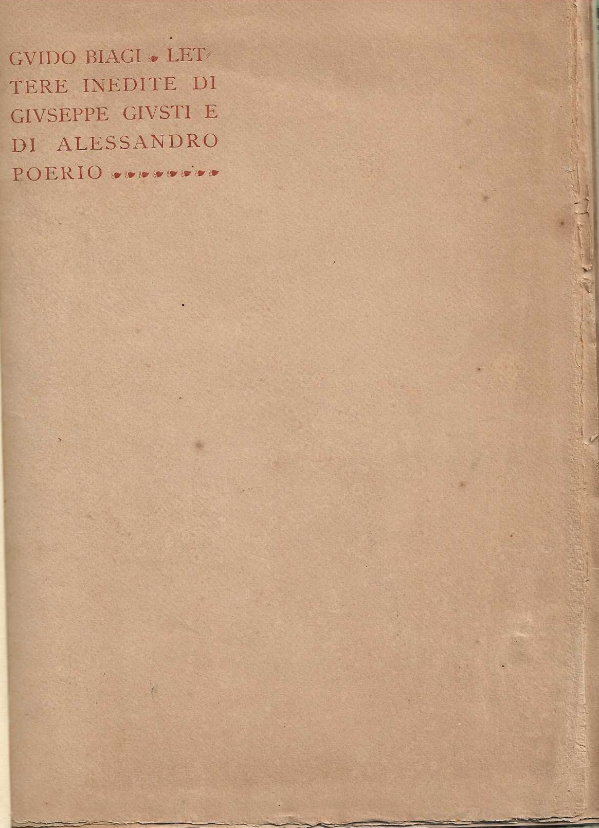 Lettere inedite di Giuseppe Giusti e di Alessandro Poerio
