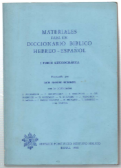 Materiales Para Un Diccionario Biblico Hebreo + Español I Parte …