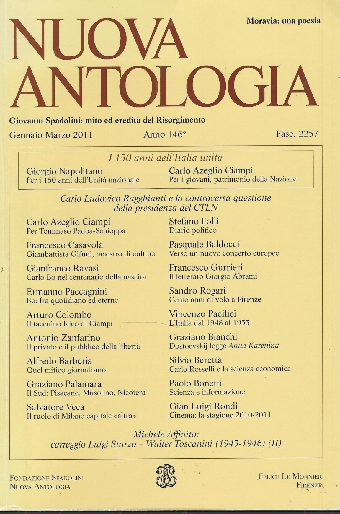 Nuova Antologia Gennaio/Marzo '11