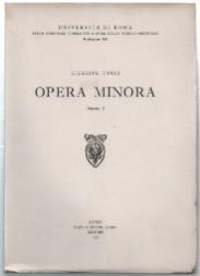 Opera Minora. Parte I E Ii