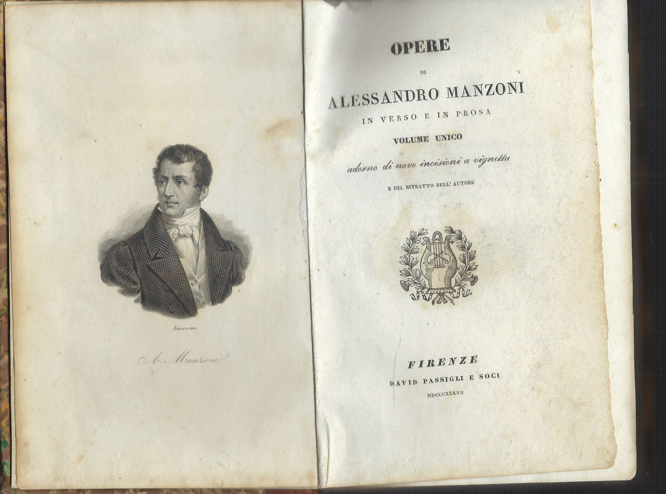 Opere Di Alessandro Manzoni In Verso E In Prosa - …