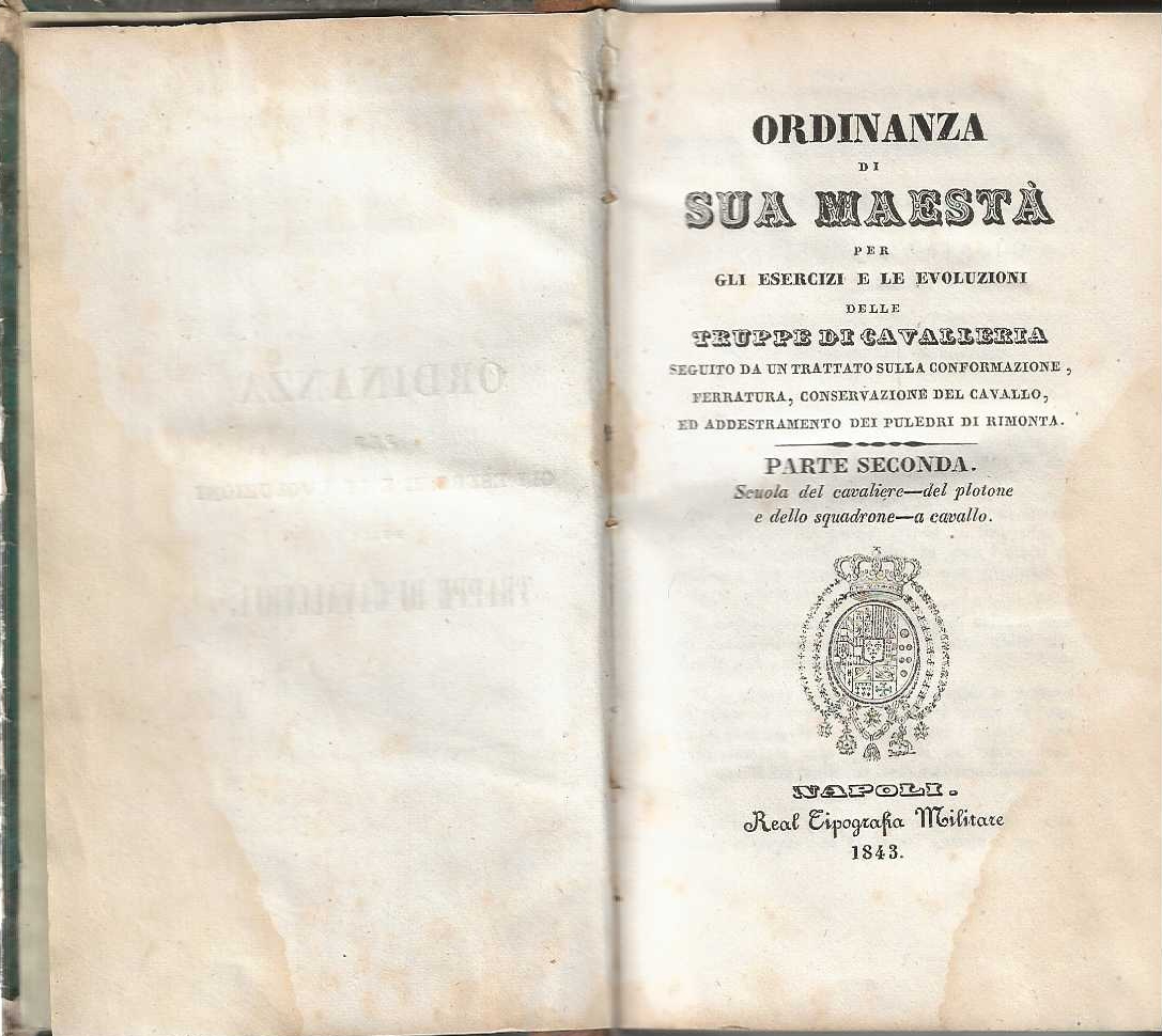 Ordinanza di sua Maestà per gli esercizi e le evoluzioni …
