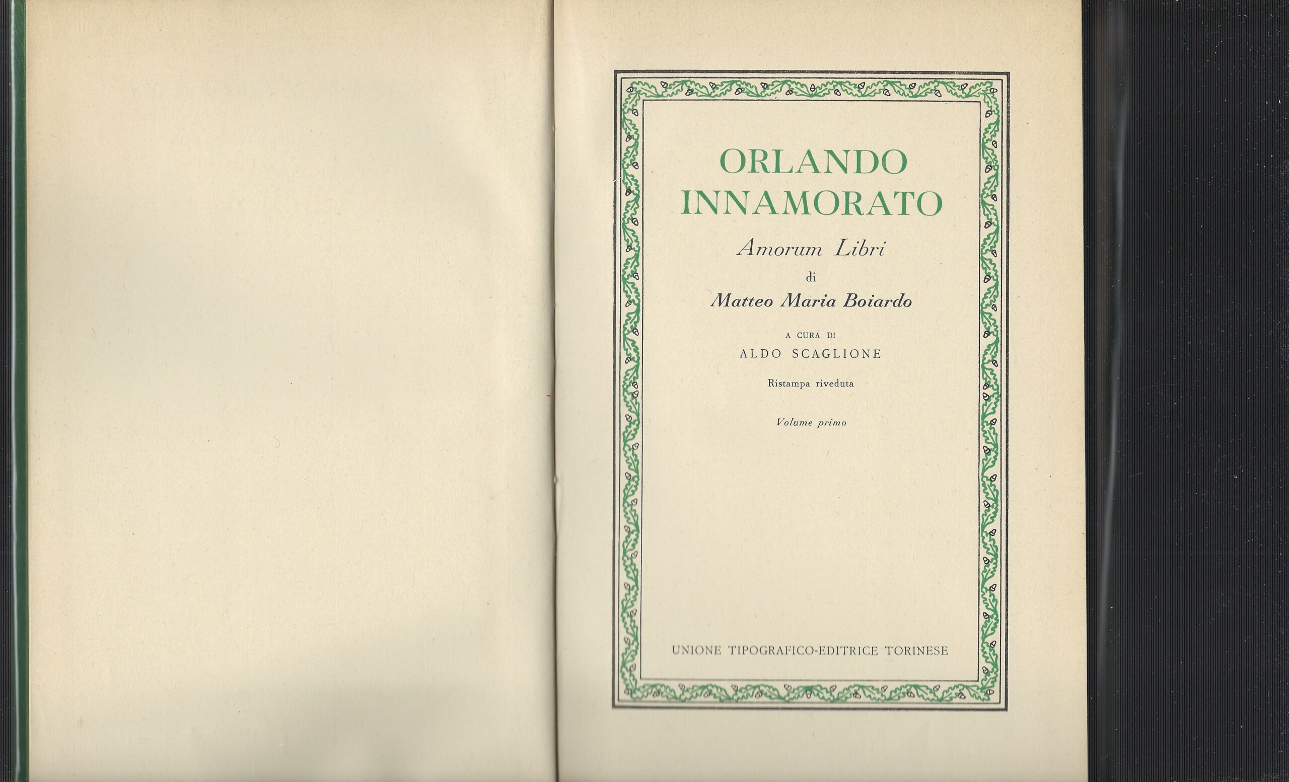 Orlando Innamorato Amorum Libri