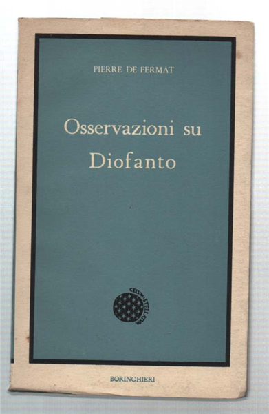 Ossrvazioni Su Diofanto