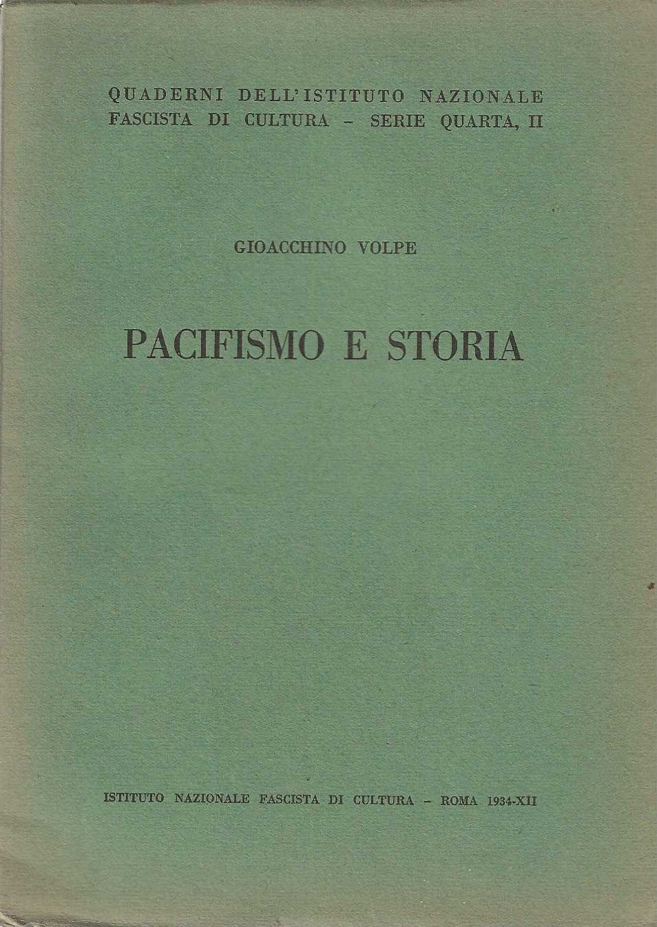 Pacifismo e Storia