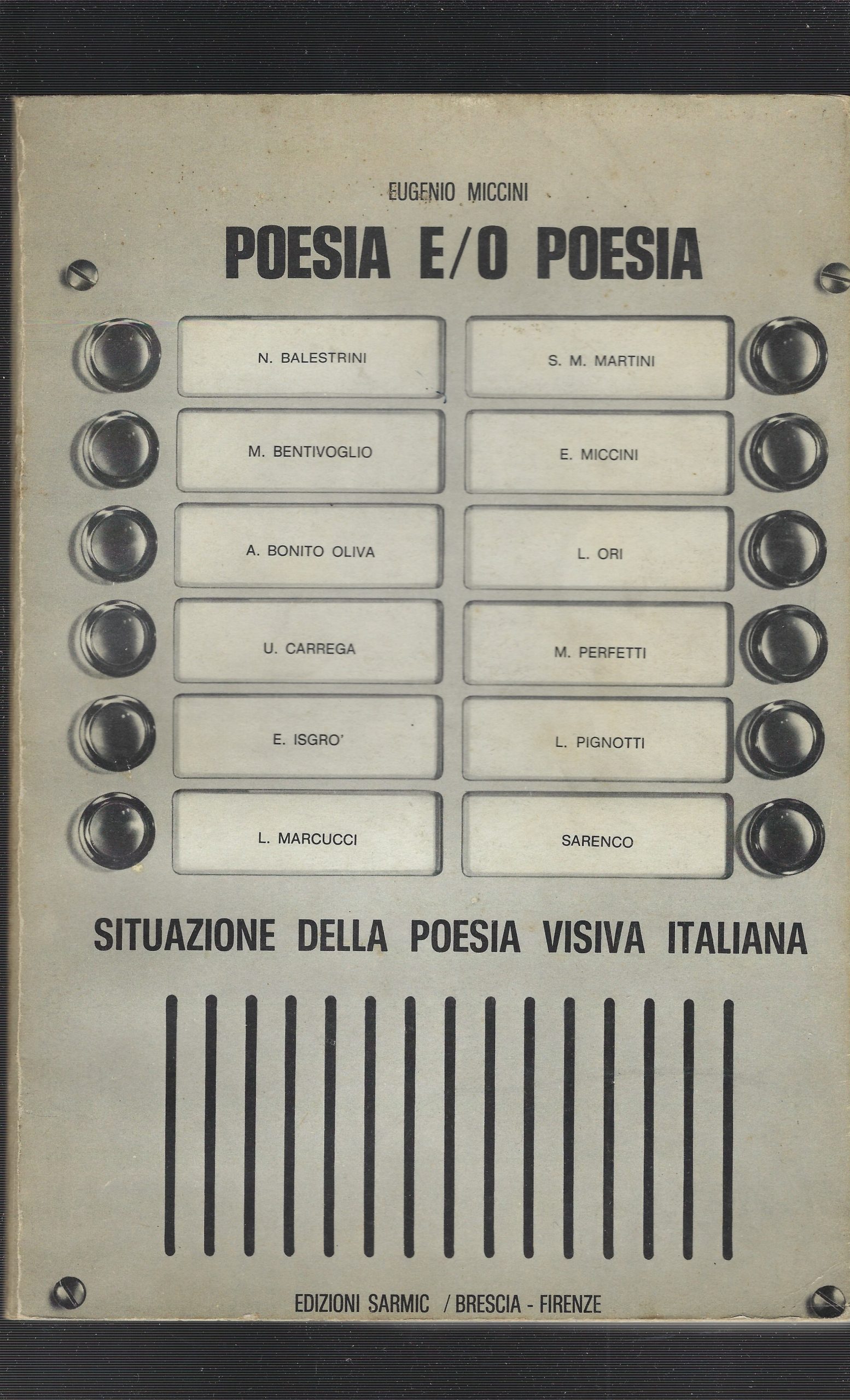 Poesia E /O Poesia Situazione Della Poesia Visiva Italiana