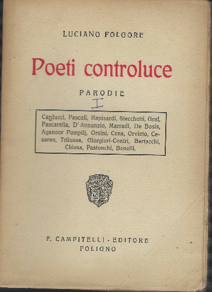 Poeti Controluce Parodie