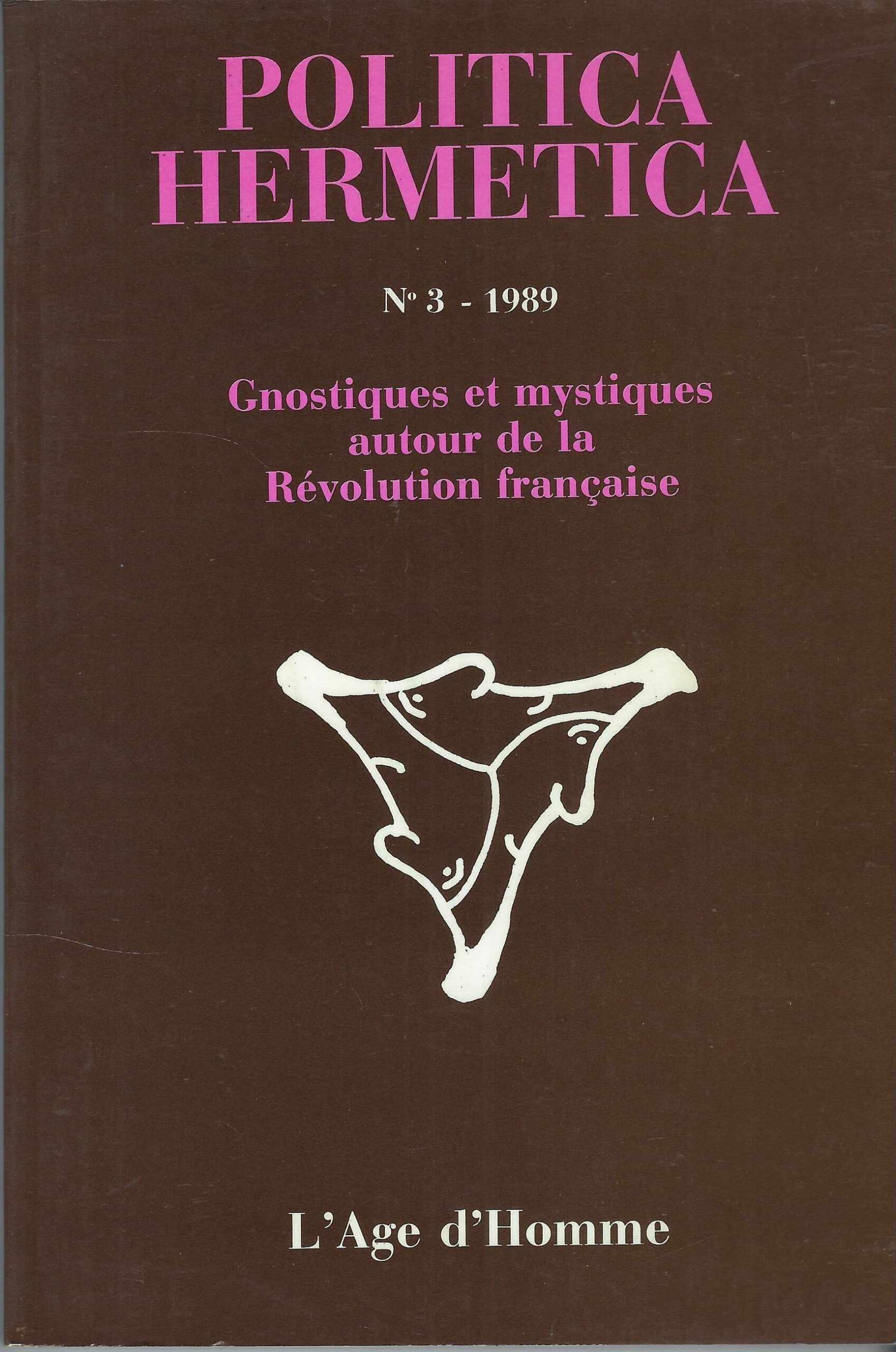 Politica Hermetica 3 - 1989