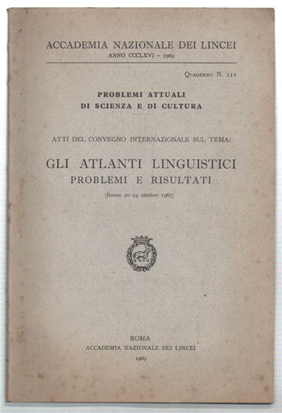 Quaderno N. 111 Problemi Attuali Di Scienza E Di Cultura. …