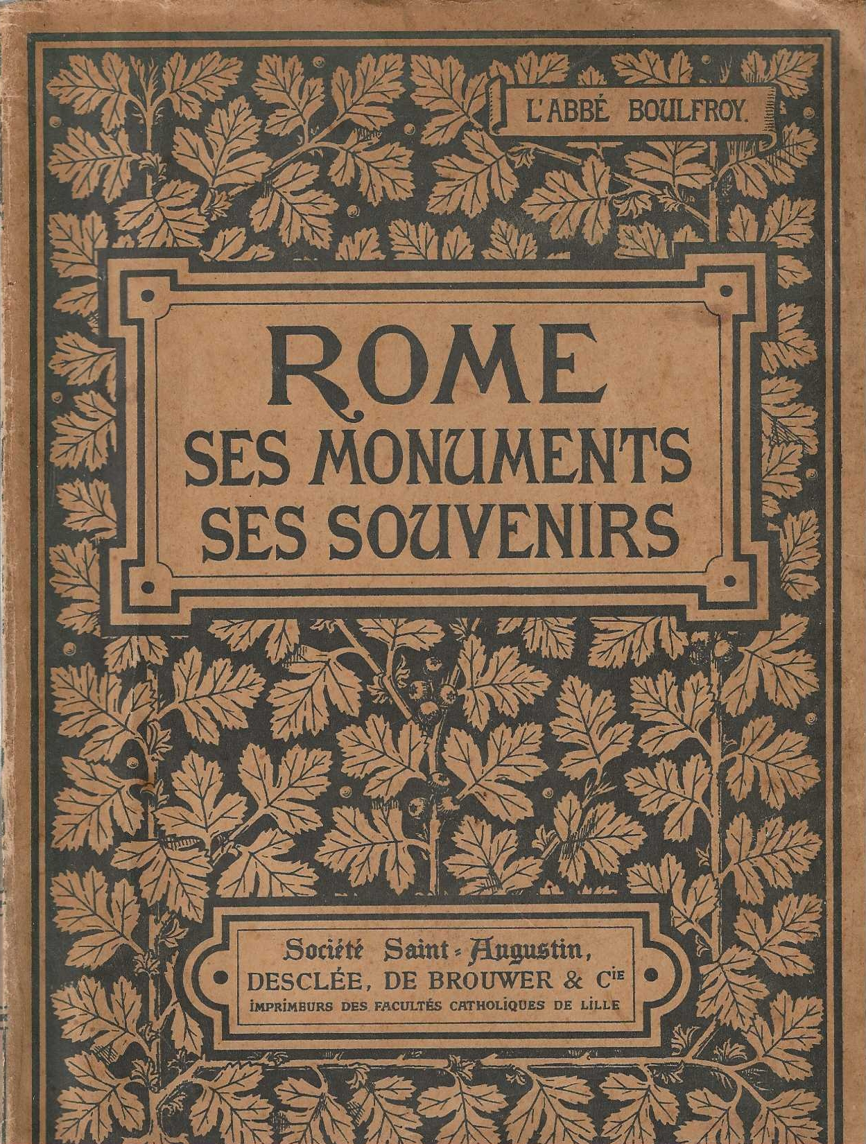 Rome ses monuments ses souvenirs