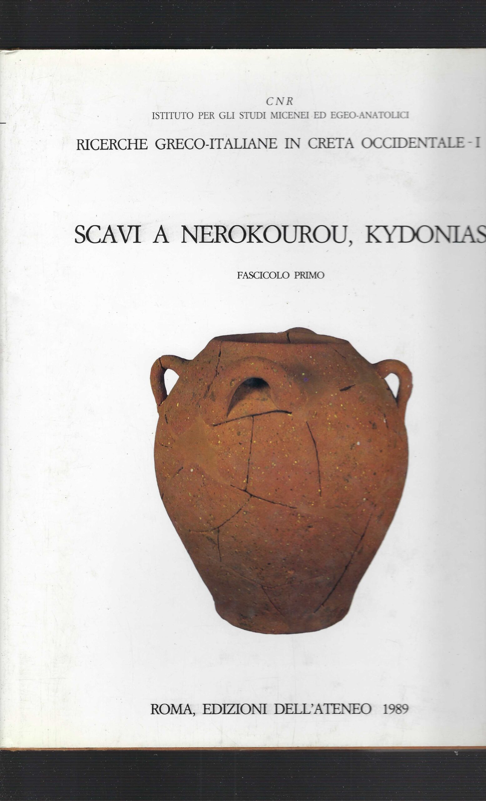 Scavi A Nerokourou, Kydonias - Fascicolo Primo