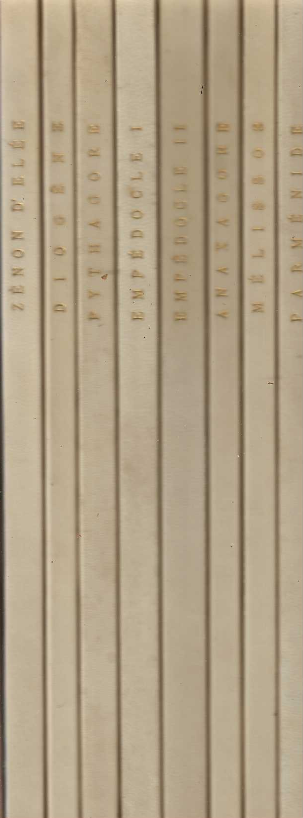 Serie dei filosofi greci presocratici.