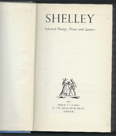 Shelley Selected Poetry, Prose And Letters
