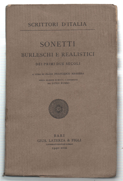 Sonetti Burleschi E Realistici Dei Primi Due Secoli