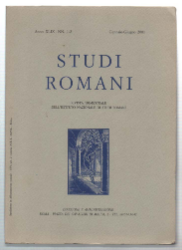 Studi Romani. Rivista Trimestrale Dell'istituto Di Studi Romani. Anno Xlix …