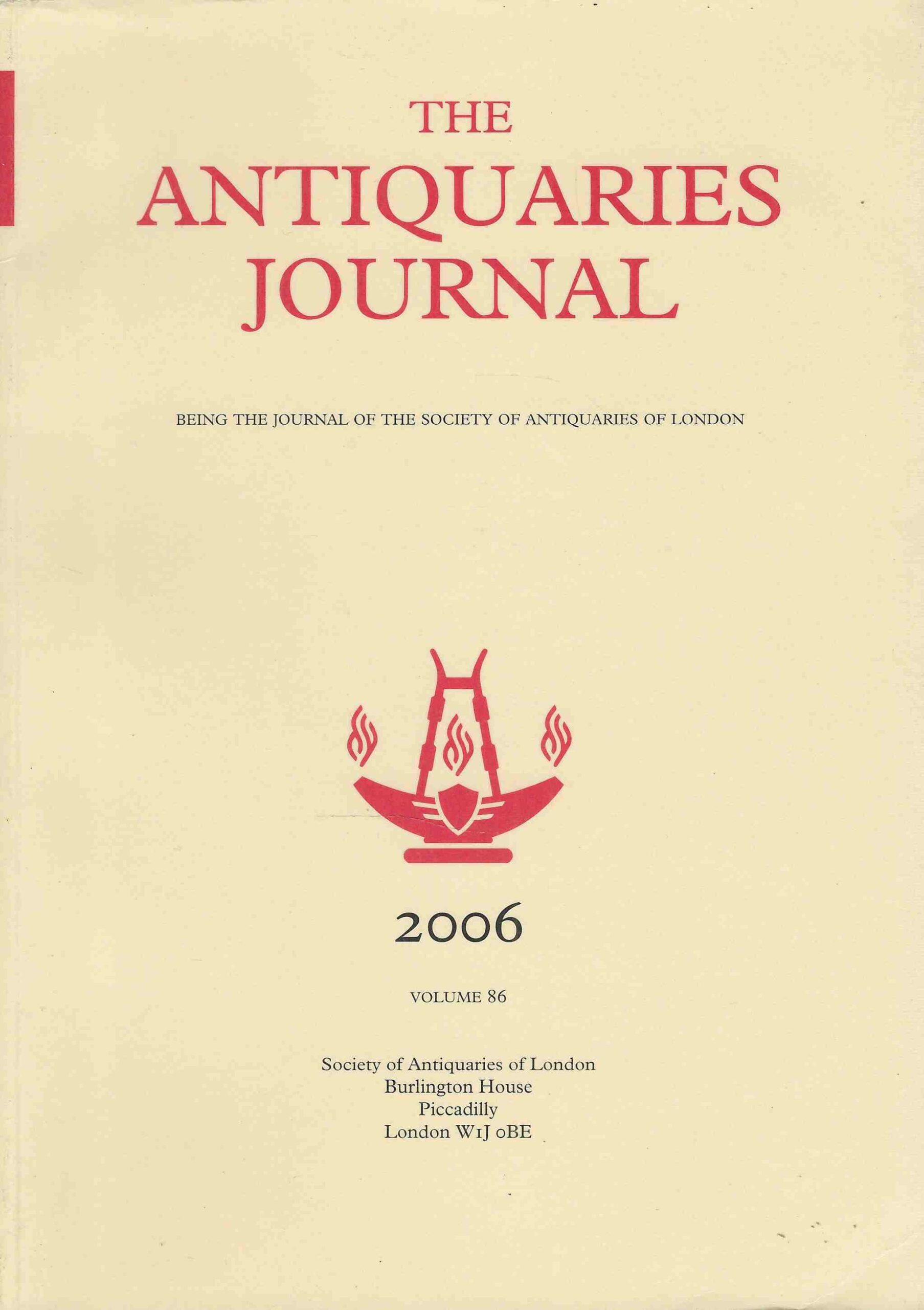 The antiquaries journal - volume 86