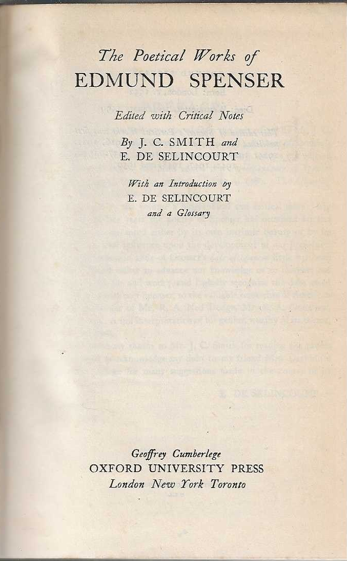 The poetical works of Edmund Spenser