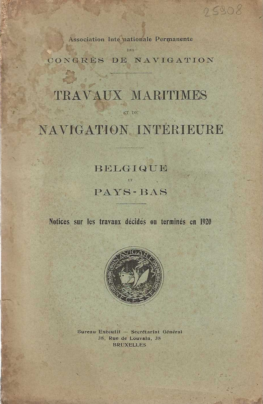 Travaux Maritimes et de Navigation Interieure . Belgique et Pays- …