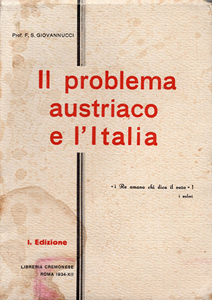 Il problema austriaco e l'Italia