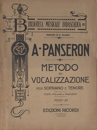 Metodo di vocalizzazione per soprano e tenore