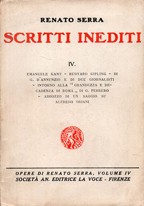 Scritti inediti IV