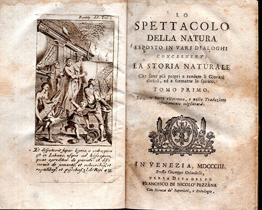 Lo spettacolo della natura esposto in vari dialoghi concernenti la …