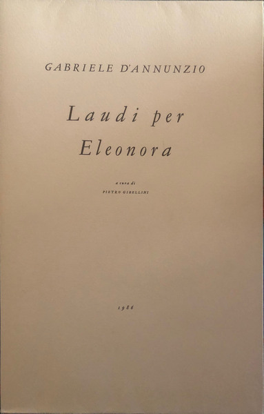 Laudi per Eleonora