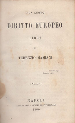 D'un nuovo diritto europeo