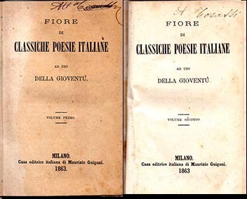 Fiore di classiche poesie italiane ad uso della gioventù.