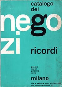 Catalogo dei negozi Ricordi