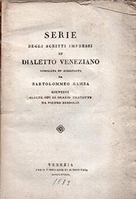 Serie degli scritti impressi in dialetto veneziano