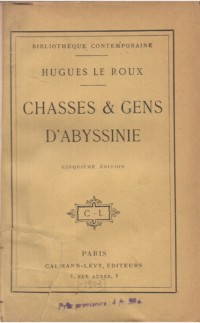 Chasses & gens d'Abyssinie