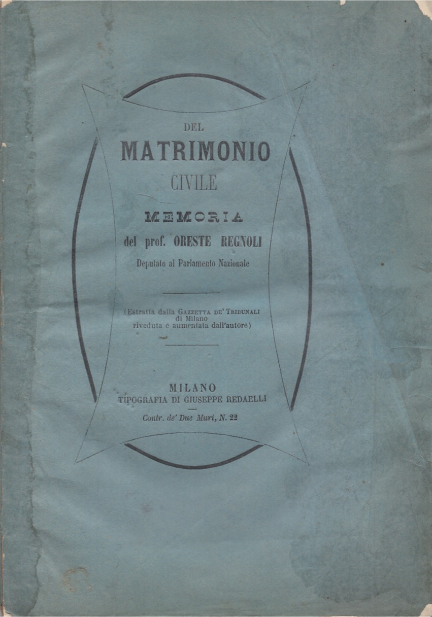 Del matrimonio civile