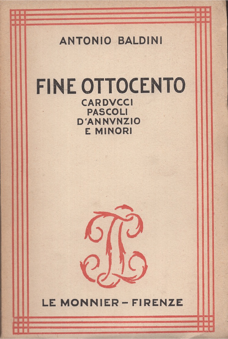 Fine Ottocento Carducci Pascoli D'Annunzio e minori