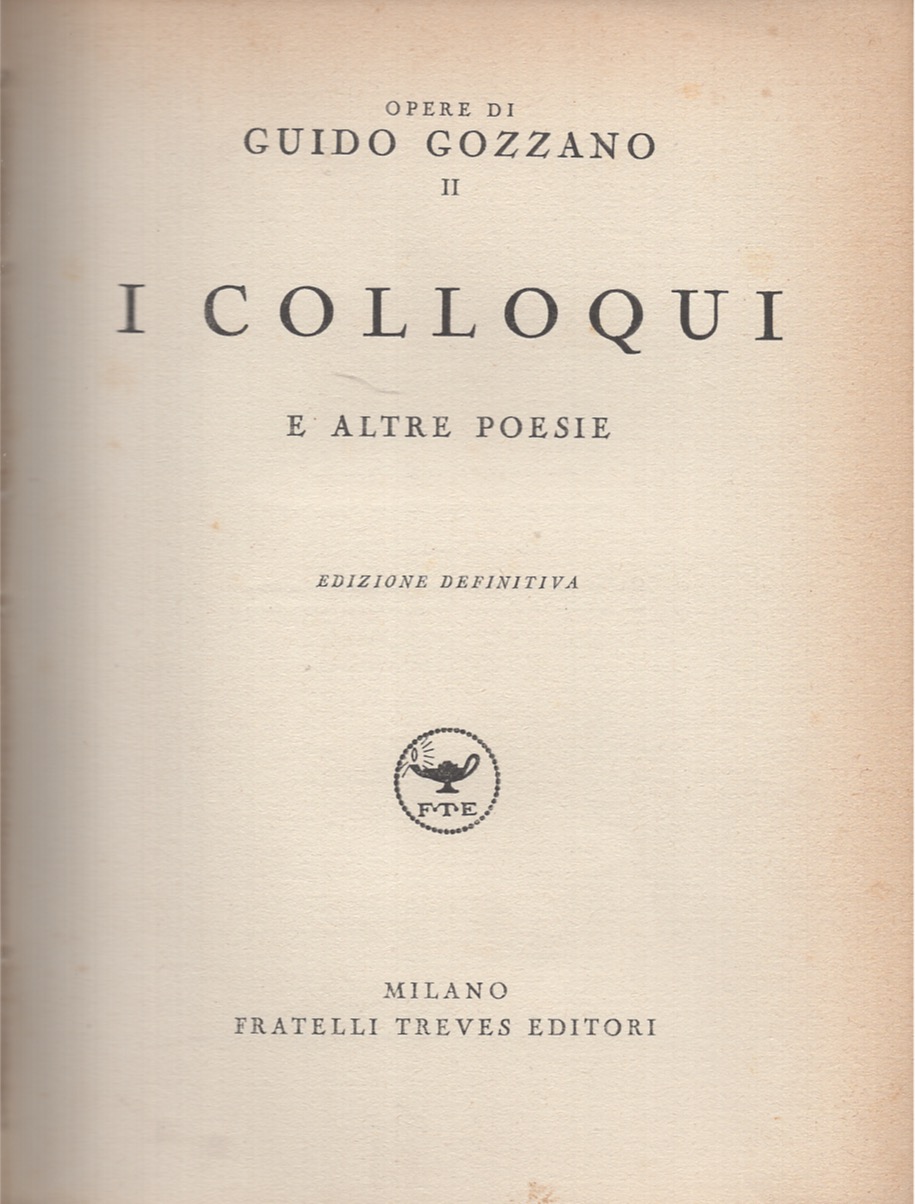 I colloqui e altre poesie