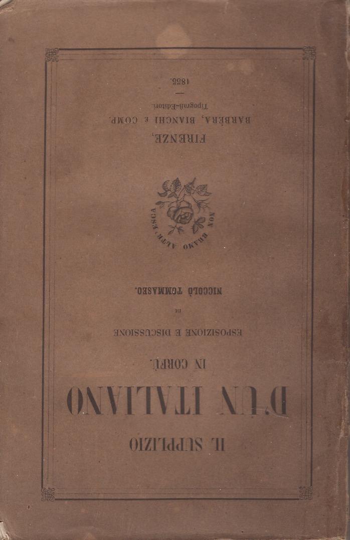 Il supplizio di un italiano in Corfù. Esposizione e discussione