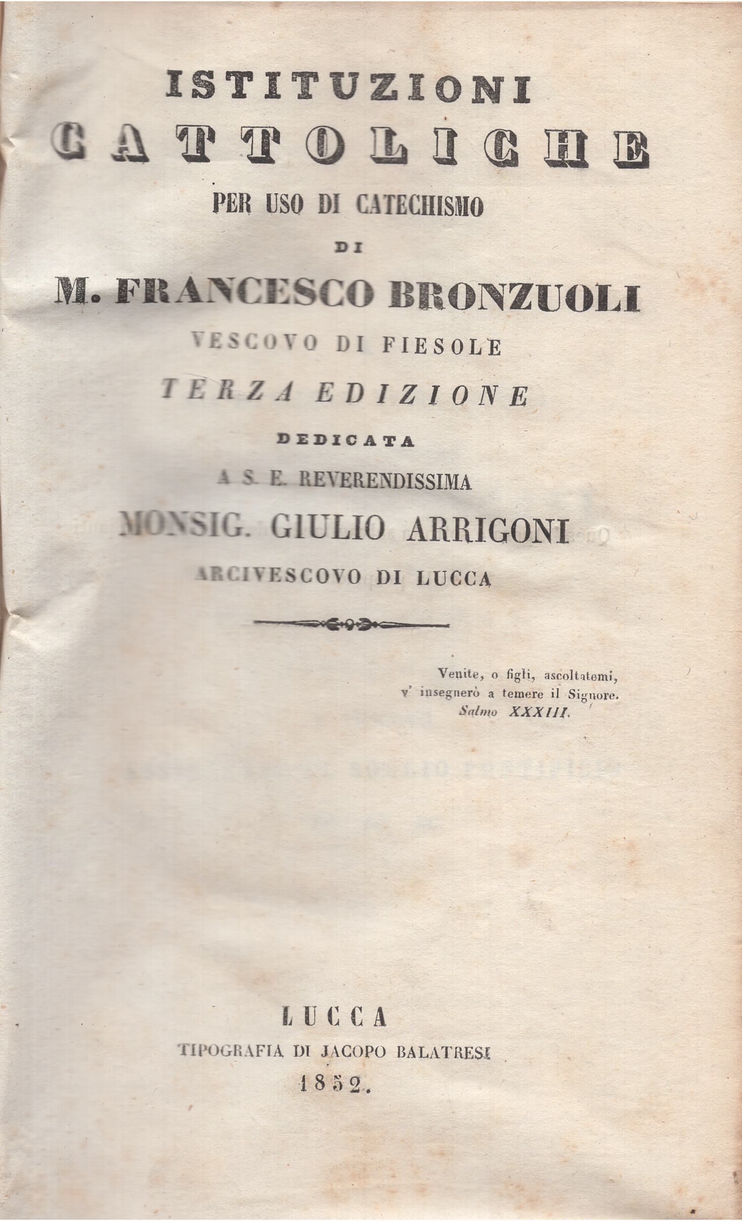 Istituzioni cattoliche per uso di catechismo