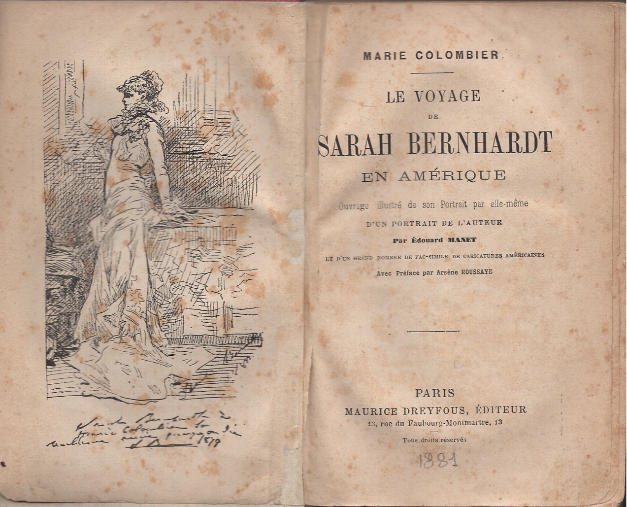 Le voyage de Sarah Bernhardt en Amérique