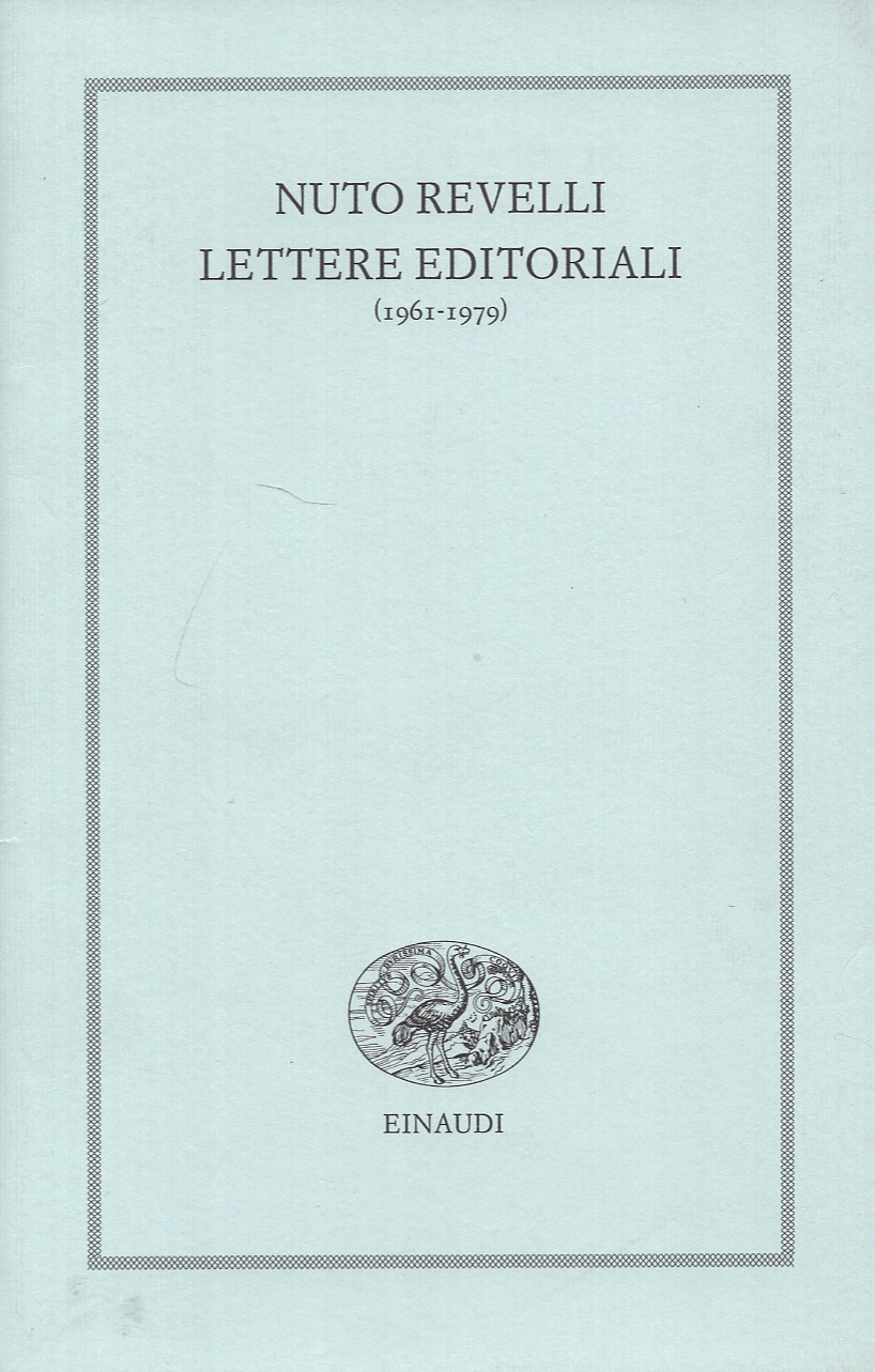 Lettere editoriali (1961-1979)