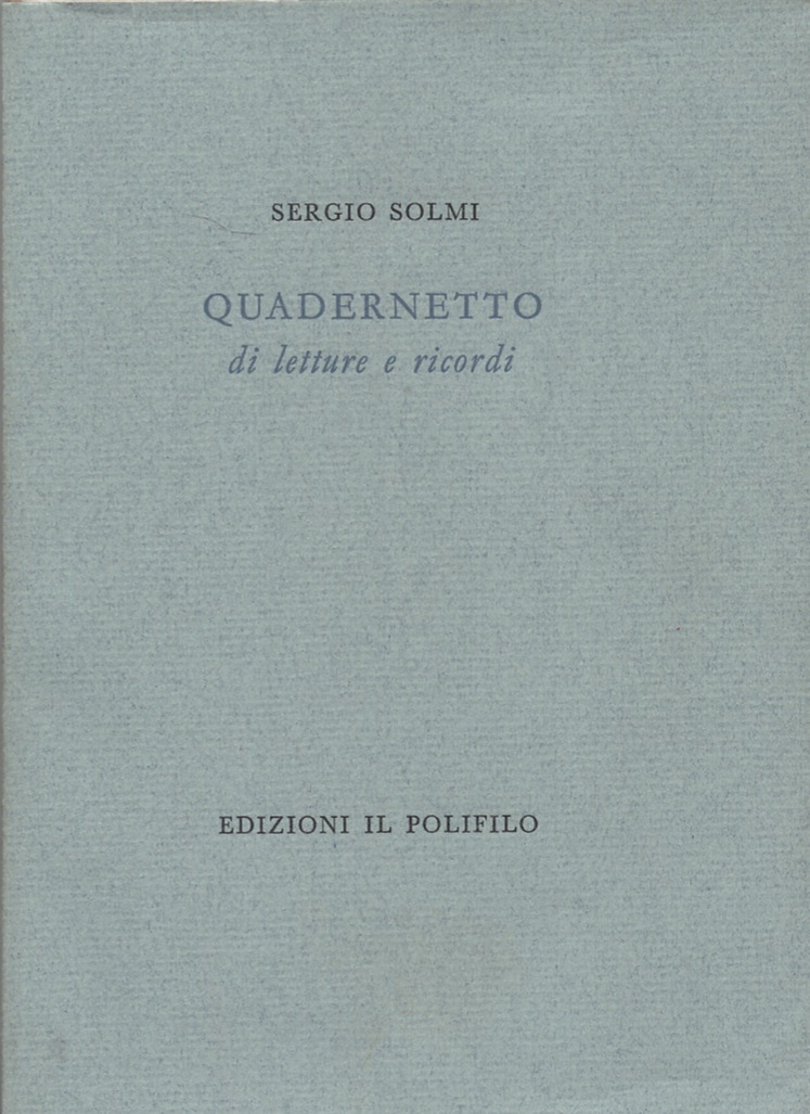 Quadernetto di letture e ricordi