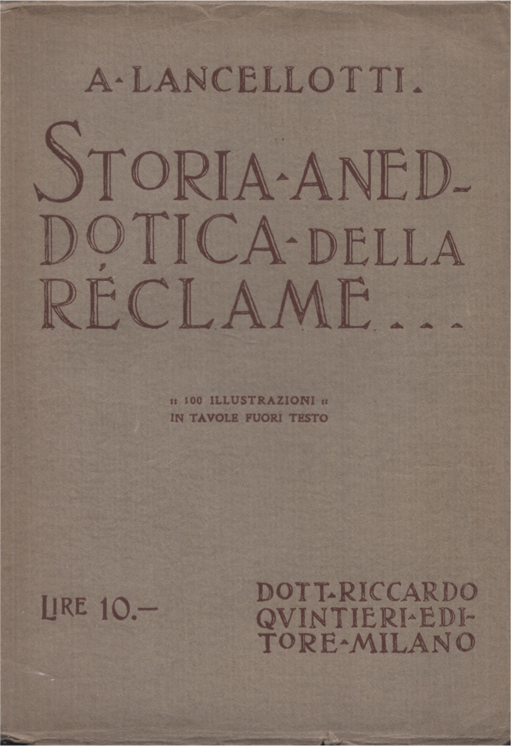 Storia aneddotica della réclame