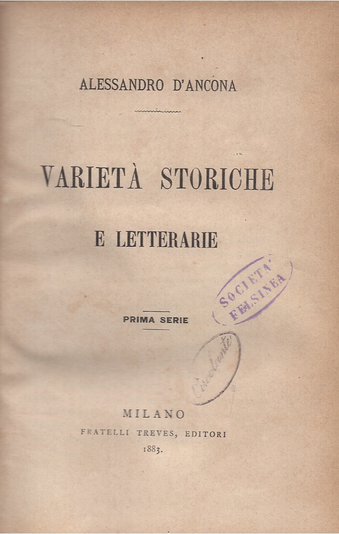 Varietà storiche e letterarie