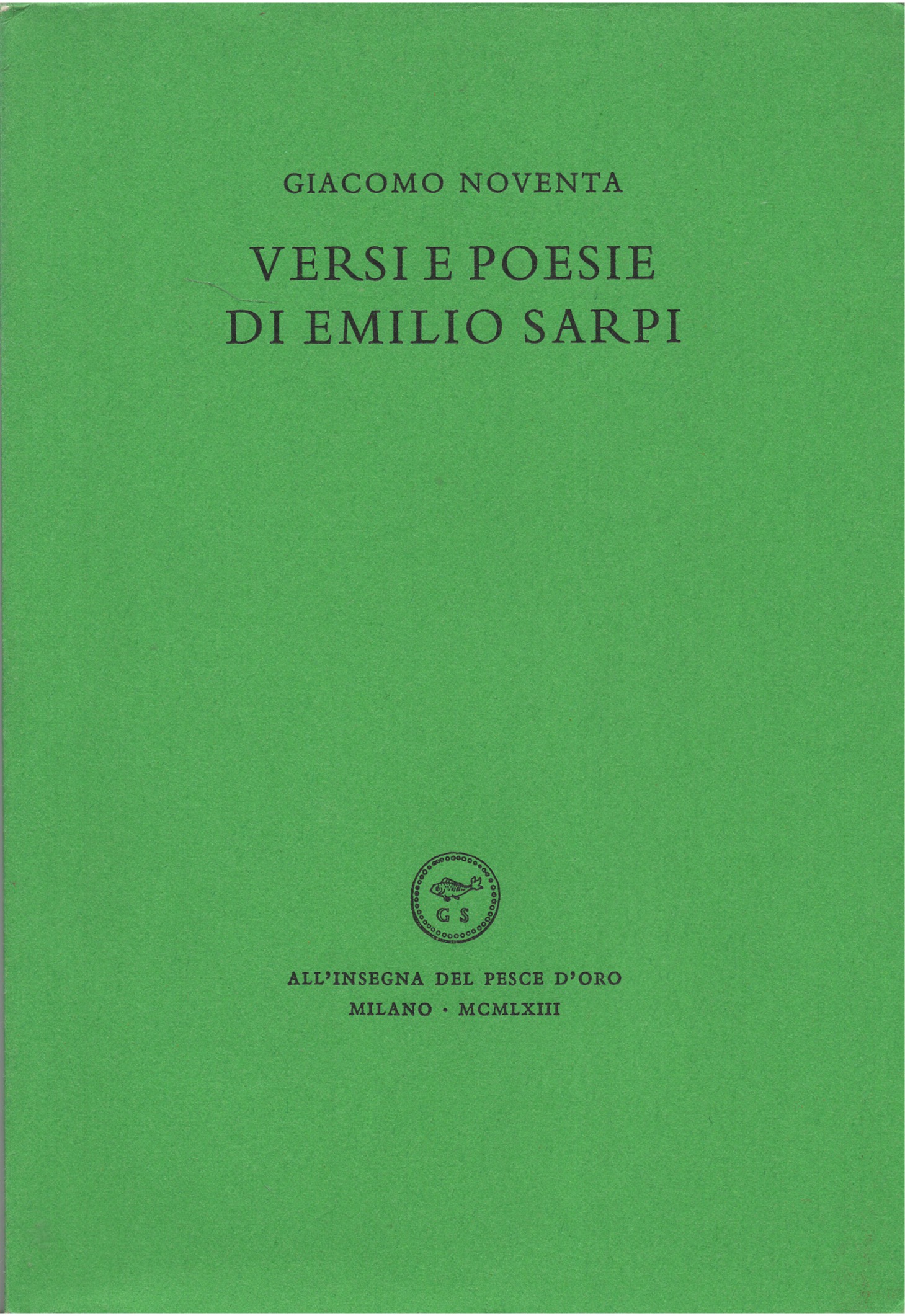 Versi e poesie di Emilio Sarpi