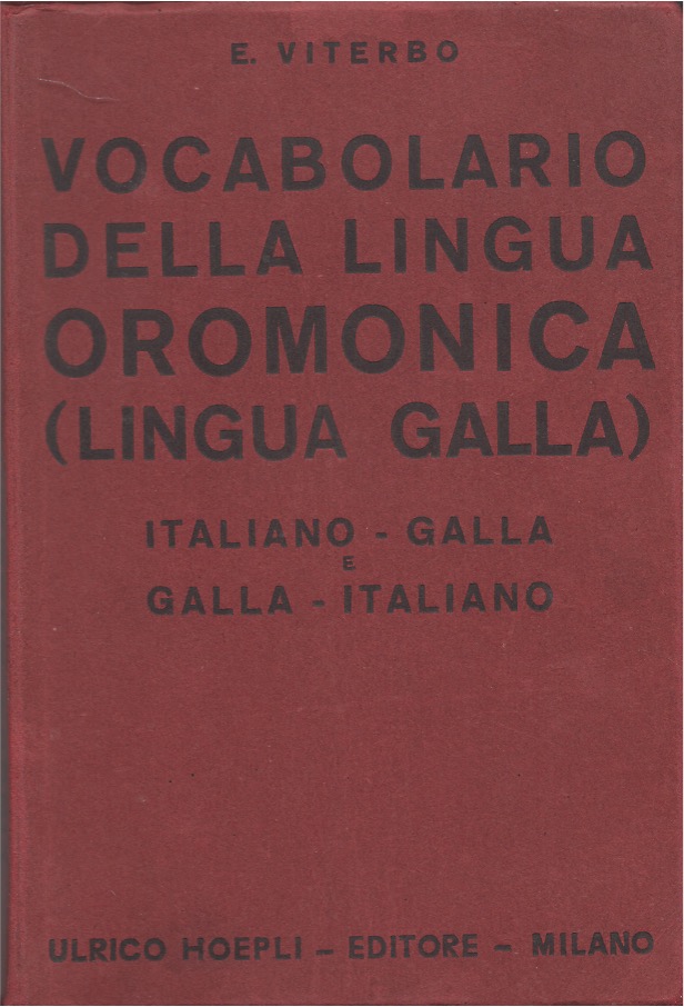 Vocabolario della lingua Orominica (Lingua Galla)