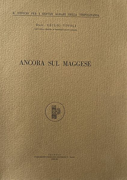 Ancora sul maggese, terza edizione