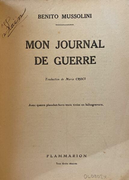 Mon journal de guerre