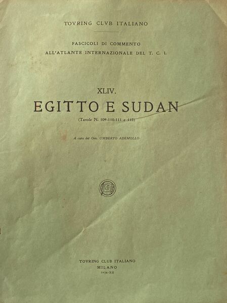 Egitto e Sudan (tavole n. 109, 110-111 e 115)a cura …