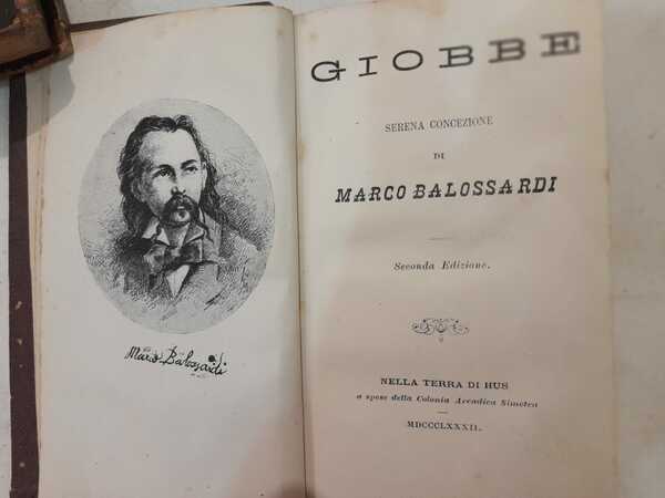 Giobbe serena concezione,seconda edizione