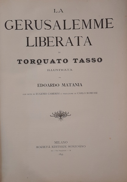 La Gerusalemme liberata illustrata da Edoardo Matania