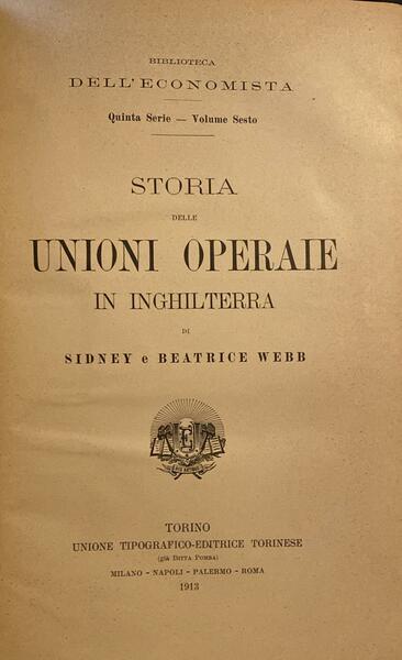 Storia delle unioni operaie in Inghilterra